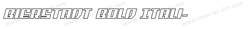 Bierstadt Bold Itali字体转换